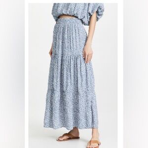 English Factory Tiered Maxi Skirt